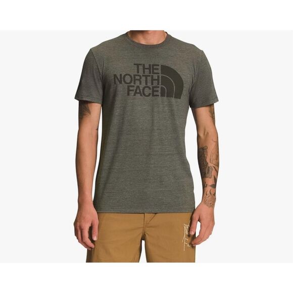 The North Face Men’s Green Heather Short Sleeve T-shirt Size Large - Picture 1 of 5